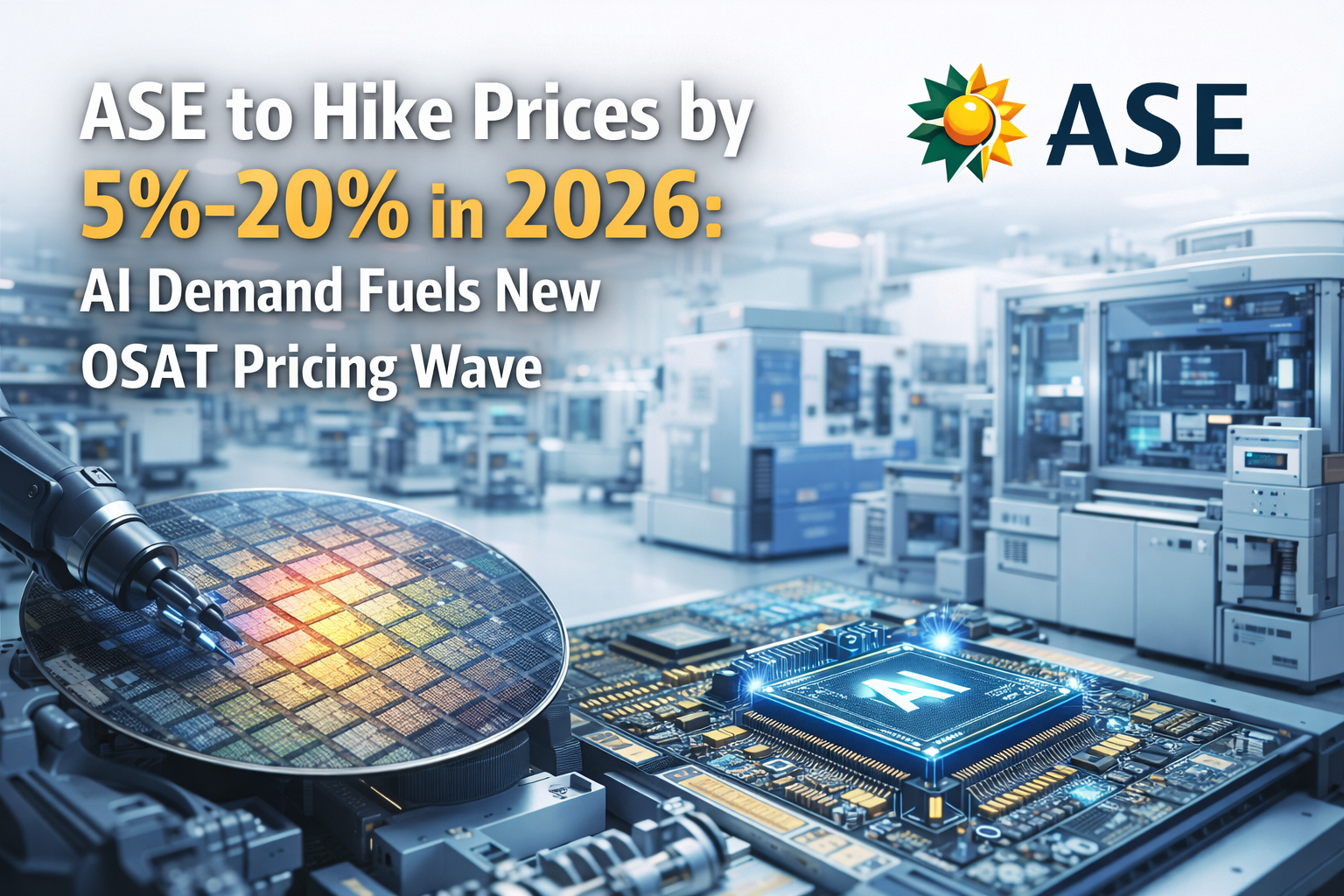 ASE 2026 Price Increase: AI-Driven Advanced Packaging